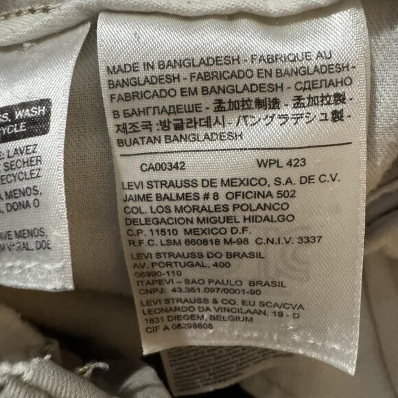 Levi's Cargo Shorts Mens 29 Khaki Multi Pocket Button Flap Casual PC9 12463-0022 - Picture 4 of 10